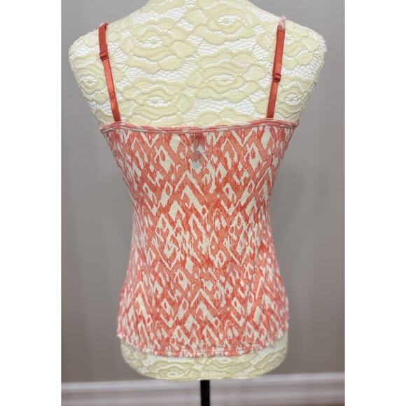 Tart Intimates Womens Babydoll Cami Top M Ivory‎ Orange Coquette Lace Y2K Style - Picture 3 of 8